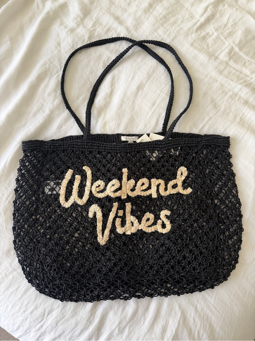 “Weekend Vibes” Oversized Tote Bag - NWT